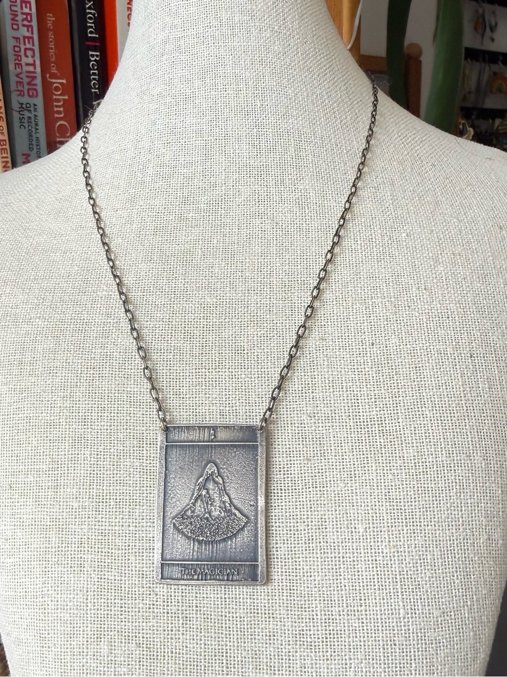 Acid Queen "The Magician" Tarot Card Necklace